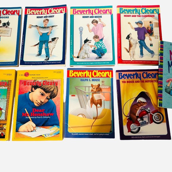 Beverly Cleary Paperback Book Lot of 9 Ramona Ralph Mouse Henry Huggins Maggie - Picture 2 of 4
